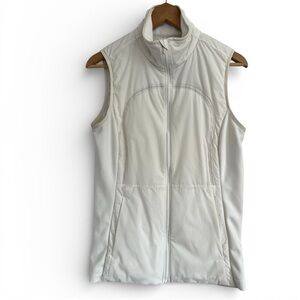 Lululemon Athletica Off White Padded Sleeveless Vest